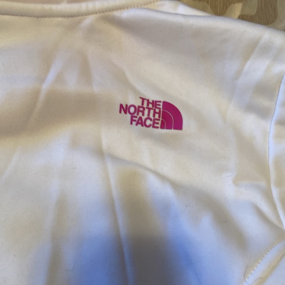 White and pink North Face sweatshirt - Picture 4 of 7